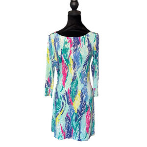 Lilly Pulitzer Sophie Dress medium Blue Upf Light as a Feather stretch